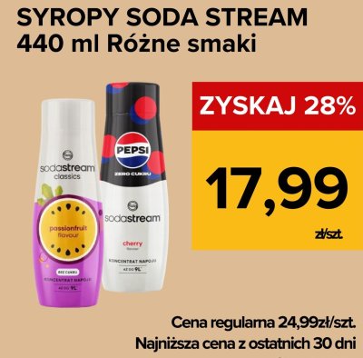 Syropy Soda Stream różne smaki 440 ml promocja w Supeco