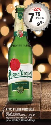Piwo Pilsner Urquell 500ml butelka promocja w Arhelan
