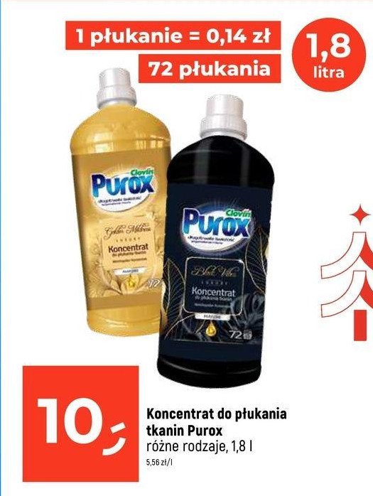 Koncentrat do płukania golden mildness Purox promocja