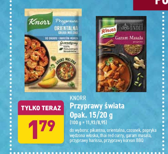 Przyprawa włoska do drobiu i makaronu grubo mielona Knorr przyprawa promocja
