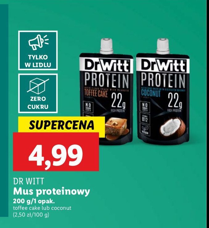 Mus toffee cake Dr witt promocja w Lidl