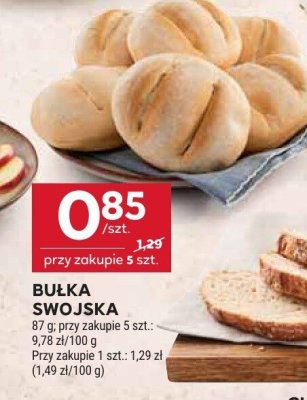 Bułka swojska Stokrotka promocja w Stokrotka