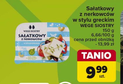 Ser sałatkowy z nerkowców w stylu greckim Wege siostry promocja