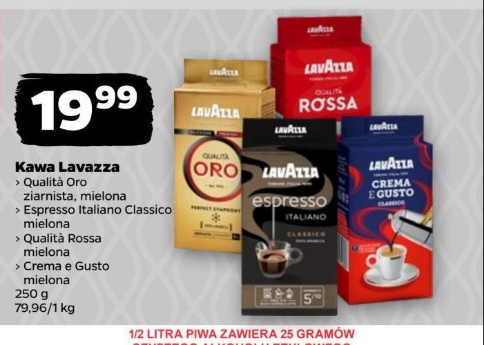 Kawa LAVAZZA ESPRESSO CREMA E GUSTO promocja w Netto