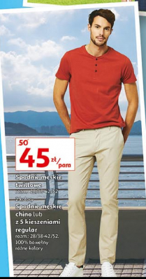 Spodnie m臋skie chino promocja w Lidl