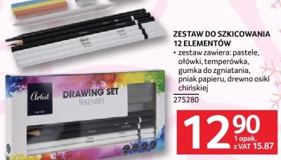 Zestaw do szkicowania 12 elementów promocja w Selgros