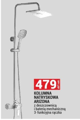 KOLUMNA NATRYSKOWA ARIZONA z deszczownicą i baterią mechaniczną 3-funkcyjna rączka promocja w Merkury Market