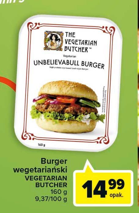 Burger wegetariański The vegetarian butcher promocja