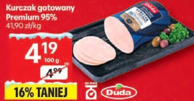 Kurczak gotowany Premium 95% promocja w Delikatesy Centrum