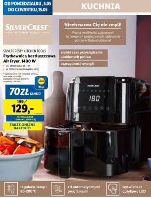 Frytkownica beztłuszczowa 1400w Silvercrest promocja