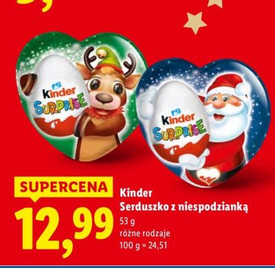 Kinder Serduszko z niespodzianką promocja w Lidl