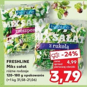 Miks sa艂at z rukola Freshline promocja