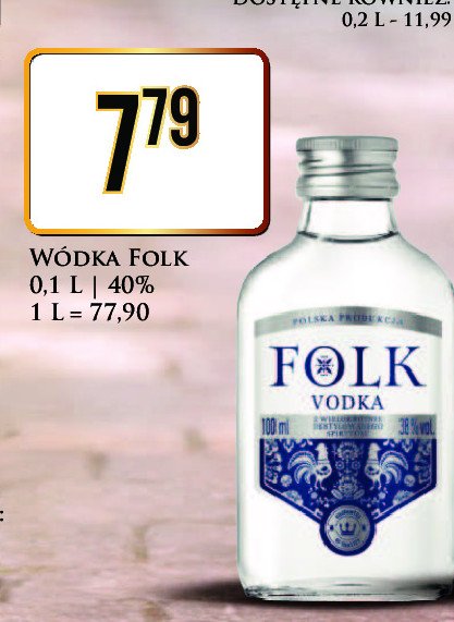 Wódka Folk vodka promocja w Dino