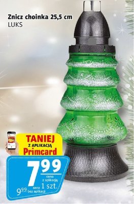 Znicz choinka 25,5 cm LUKS promocja w Prim Market