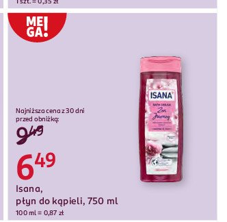 Płyn do kąpieli zen journey Isana promocja w Rossmann