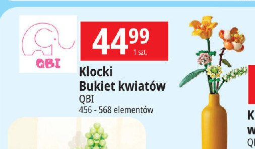 Klocki bukiet kwiatów 568 el. Qbi promocja w Leclerc