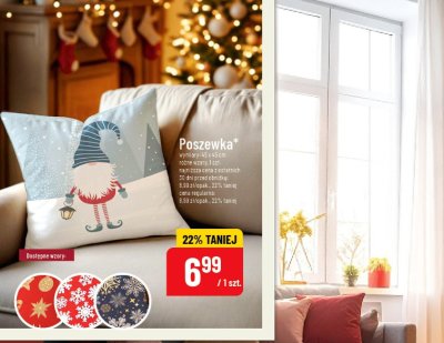 Poszewka świąteczna promocja w POLOmarket