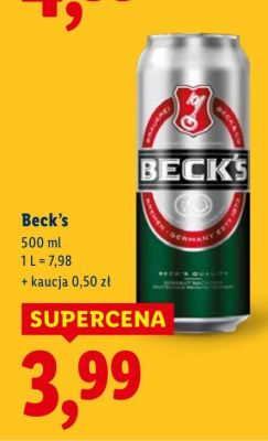 Piwo Beck's promocja w Lidl