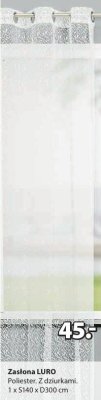 Zasłona LURO promocja w Jysk