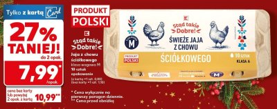 Jaja z chowu ściółkowego klasa A promocja w Kaufland
