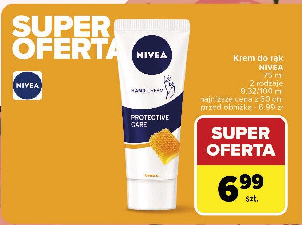 Krem do rąk protective care Nivea promocja w Carrefour