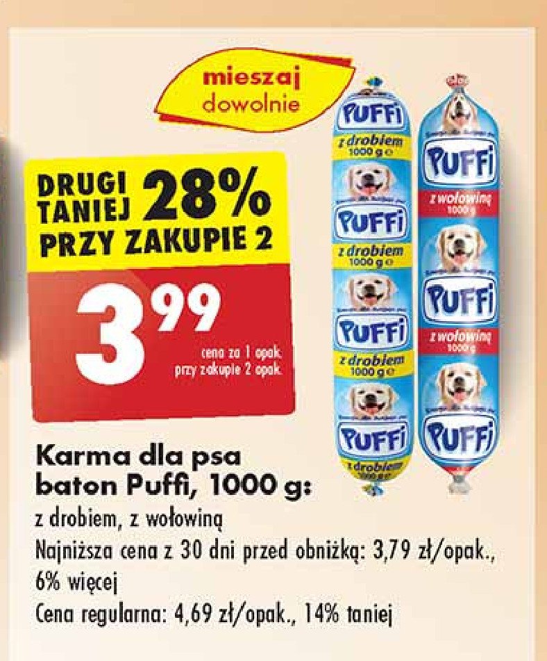 Baton z wołowiną Puffi promocja