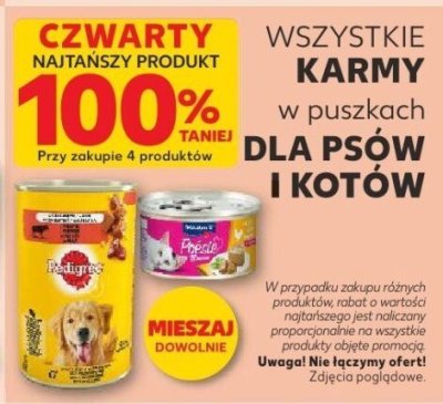 Karmy w puszkach dla psów i kotów różne rodzaje promocja w Kaufland