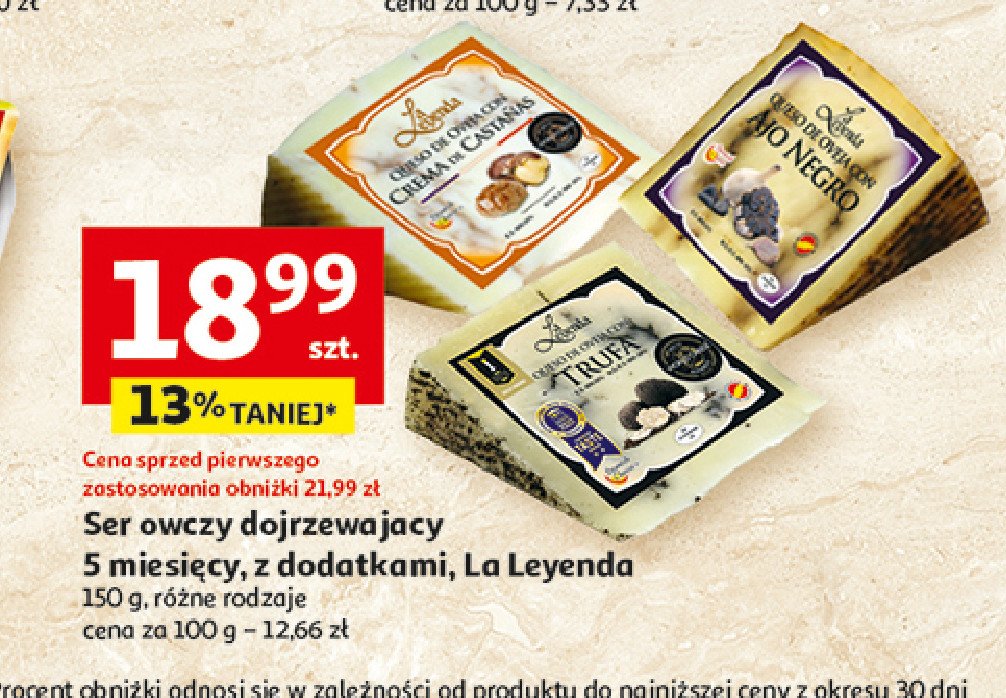 Ser owczy z kasztanami LA LEYENDA promocja