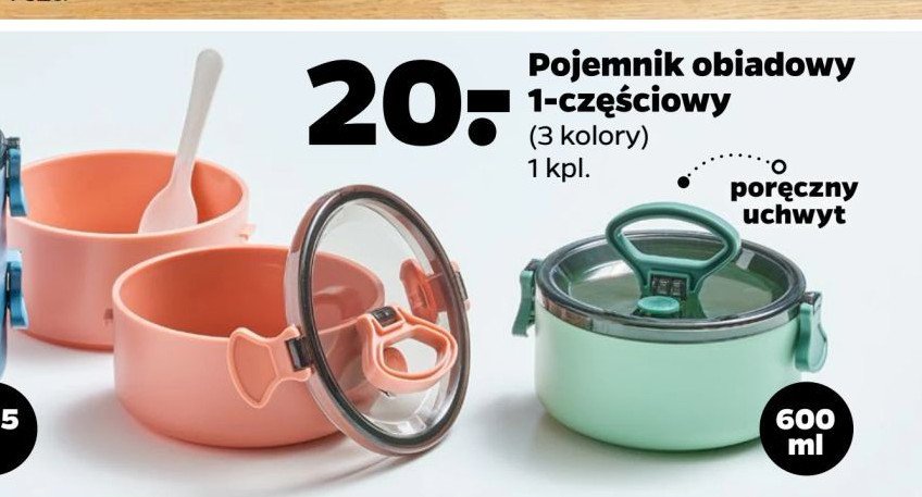 Pojemnik obiadowy 0.6 l promocja