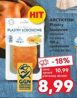 Plastry łososiowe Arctic fish promocja