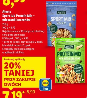 Mieszanki orzechów Protein Mix promocja w Lidl