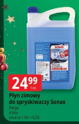Płyn zimowy do spryskiwaczy Sonax promocja w Leclerc