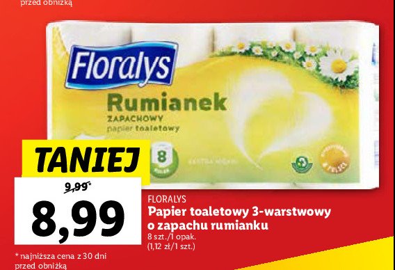 Papier toaletowy rumiankowy Floralys promocja
