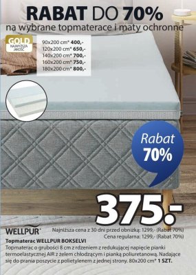 Topmaterac BOKSELVI promocja w Jysk