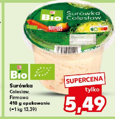 Surówka firmowa K-classic bio promocja w Kaufland