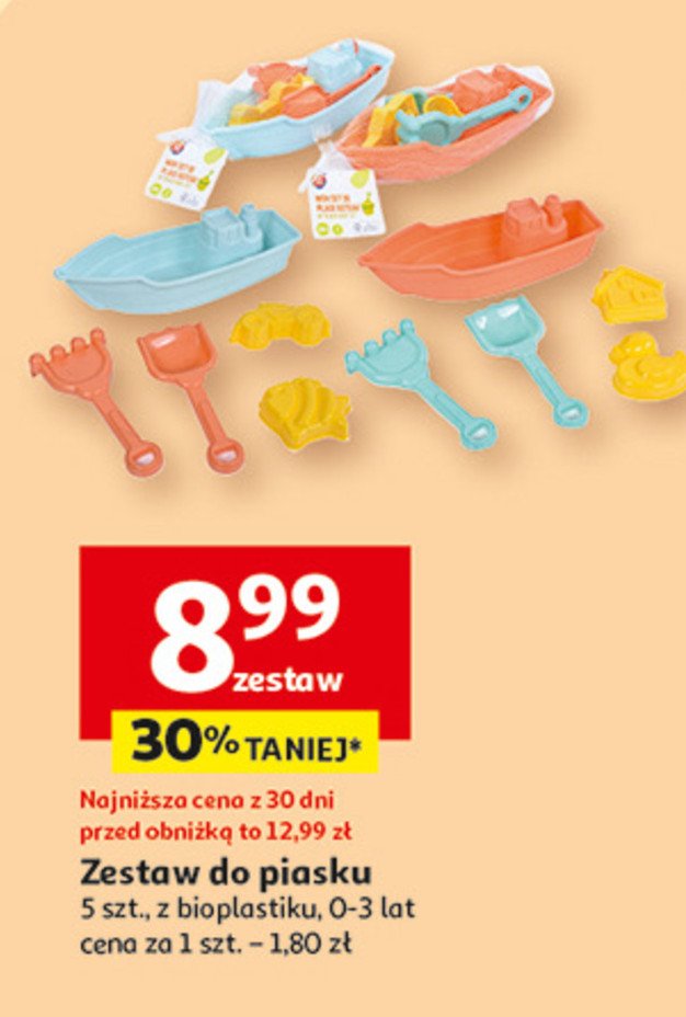 Zestaw do piasku promocja w Auchan