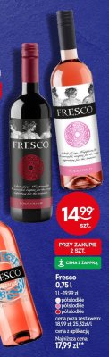 Wino Fresco czerwone 0,75l promocja w Żabka