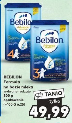 Mleko 3 BEBILON ADVANCE PRONUTRA promocja w Kaufland