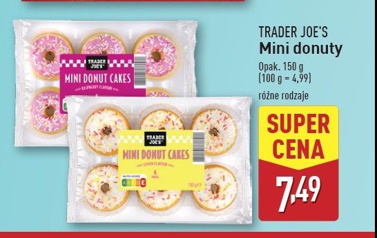 Mini donuty raspberry Trader joe's promocja w Aldi