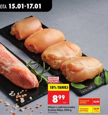 Mięso z uda kurczaka Kraina Mięs promocja w Biedronka