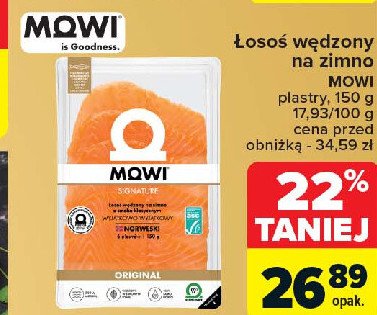 Łosoś wędzony MOWI SIGNATURE promocja w Carrefour