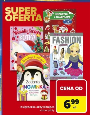 Książeczka aktywizująca różne tytuły promocja w Carrefour