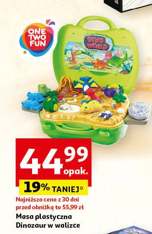 Masa plastyczna w domku dinosaurs One two fun promocja