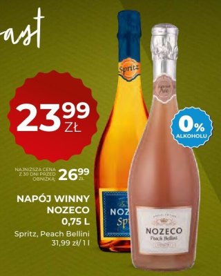 Napój winny Nozeco Spritz 0,75 L promocja w Duży Ben