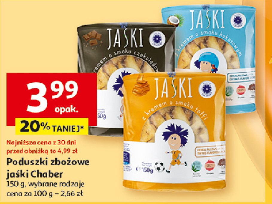 Jaśki czekoladowe Chaber promocja