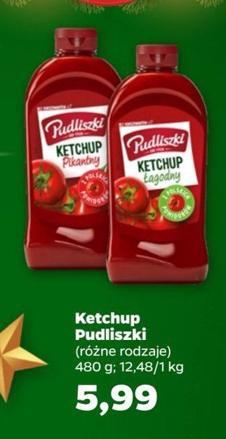 Ketchup łagodny Pudliszki promocja w Netto