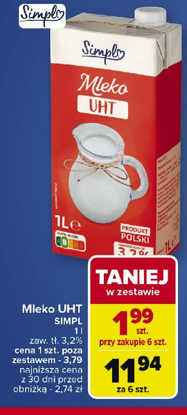 Mleko 3.2% Simpl promocja