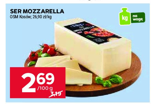 Ser mozzarella Osm kosów lacki promocja