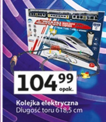 Kolejka elektryczna, długość toru 618,5 cm promocja w Auchan