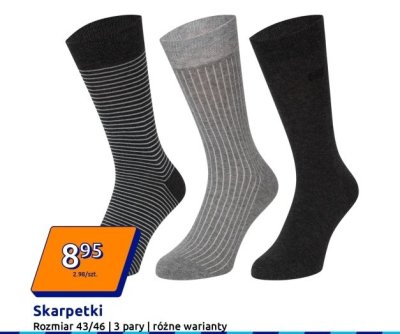 Skarpetki 3 pary, różne warianty promocja w Action
